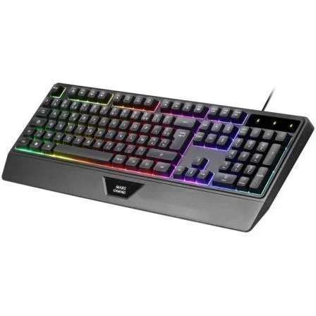 Mars Gaming MK124 Teclado Gaming Semimecánico Negro y Blanco Mars Gaming MK124 Teclado Gaming Semimecánico Negro y Blanco